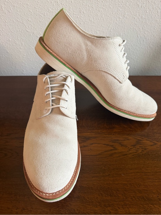 Walk-Over Other - Walk-Over Men’s Custom White Cream Buck Suede “Derby Classic” Style Shoes 11 M